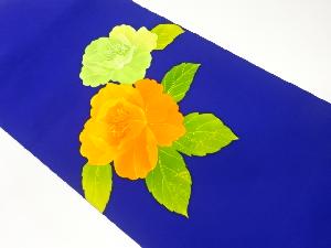 塩瀬手描き花模様名古屋帯